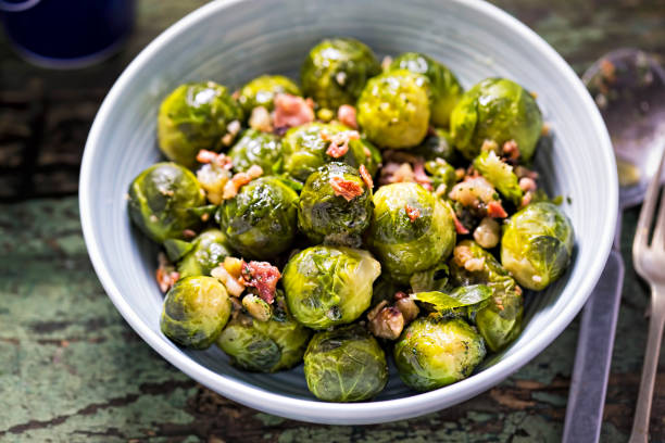 Chestnut and Bacon Garlic Sprouts