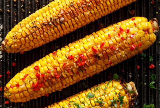 BBQ Corn On The Cob With Chilli Butter