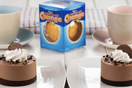 8 pack of Individual Chocolate Orange Cheesecakes