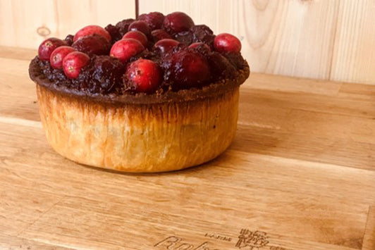 Cranberry Topped Stand Pie